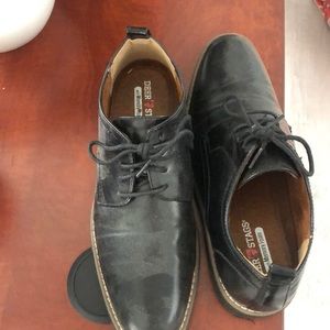 Deer stags memory foam boys dress shoes